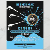 Professionele Druk Wassen Schoonmaak Dak Goot Flyer (Voorkant)