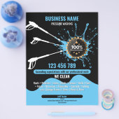 Professionele Druk Wassen Schoonmaak Dak Goot Flyer (Enkel)