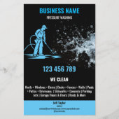 Professionele drukreiniging Power Washing Huis Flyer (Voorkant)