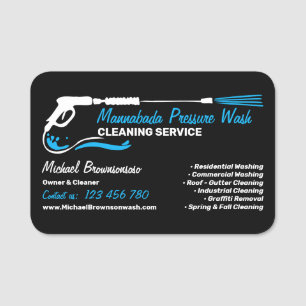 Professionele drukreiniging power washing naamplaatje