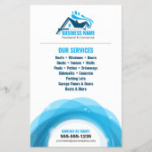 Professionele drukwas- en reinigingsdienst flyer (Voorkant)