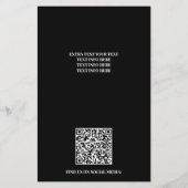 Professionele Drukwas Minimalistisch Logo Flyer (Achterkant)
