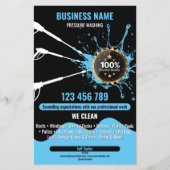 Professionele drukwasmachine reiniging huis flyer (Voorkant)