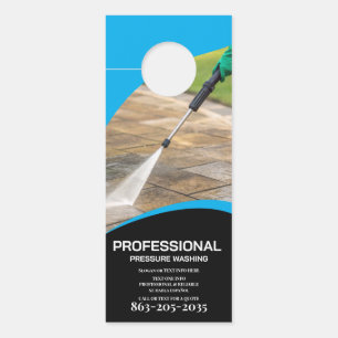 Professionele drukwasminimalist deurhanger