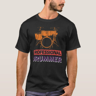 Professionele drummer t-shirt