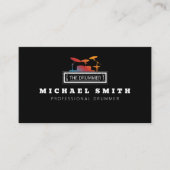 professionele drummer visitekaartje (Voorkant)