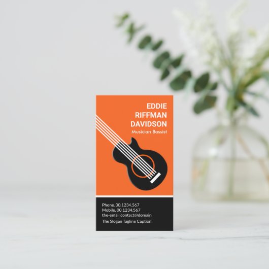 Professionele Dual Color Tone-assistent-muzikant Visitekaartje (Staand voorkant)