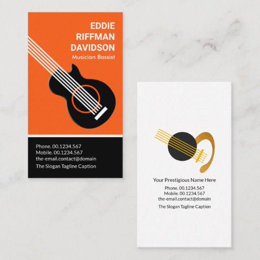 Professionele Dual Color Tone-assistent-muzikant Visitekaartje (Voorkant / Achterkant)