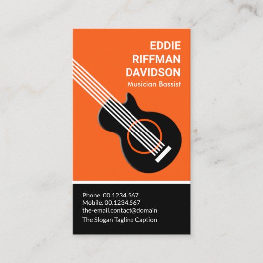 Professionele Dual Color Tone-assistent-muzikant Visitekaartje (Voorkant)