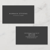 Professionele Duidelijke Eenvoudige Moderne Minima Visitekaartje (Voorkant / Achterkant)