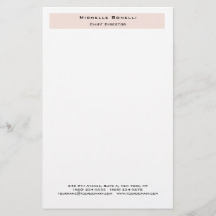 Professionele Duidelijke Moderne Minimalist Briefpapier