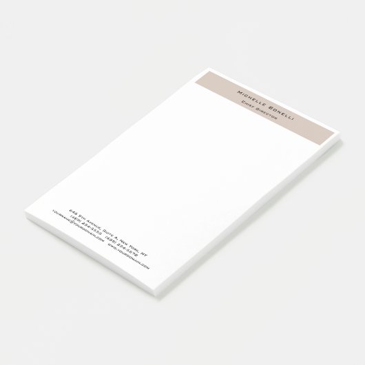 Professionele Duidelijke Moderne Minimalist Post-it® Notes (Schuin)