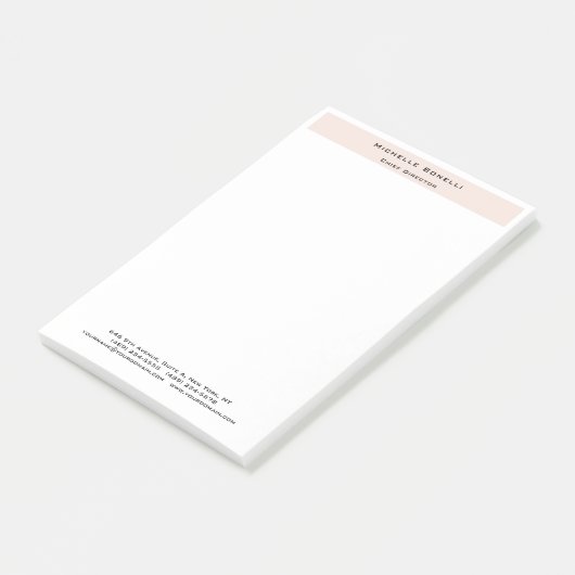 Professionele Duidelijke Moderne Minimalist Post-it® Notes (Schuin)