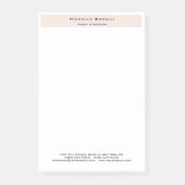 Professionele Duidelijke Moderne Minimalist Post-it® Notes (Voorkant)