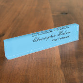 Professionele Duidelijke Moderne Minimalistische H Naambordje (Zijkant)