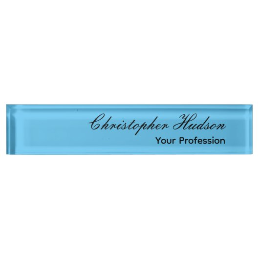 Professionele Duidelijke Moderne Minimalistische H Naambordje (Voorkant)