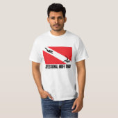 Professionele duiker wit t-shirt (Voorkant volledig)