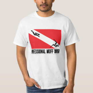 Professionele duiker wit t-shirt