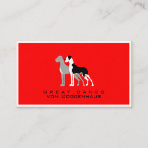 Professionele Duitse Dog Boston Mantle Visitekaart Visitekaartje