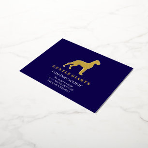 Professionele Duitse Dog Kennel Folie Feestdagen Briefkaart