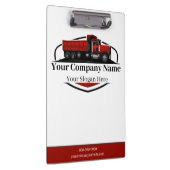 Professionele Dump Truck Hauling Company Klembord (Rechts)