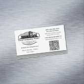 Professionele Dump Truck Hauling Company QR-code Magnetisch Visitekaartje (Voorbeeld)