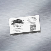 Professionele Dump Truck Hauling Company QR-code Magnetisch Visitekaartje (Voorbeeld)