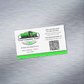 Professionele Dump Truck Hauling Company QR-code Magnetisch Visitekaartje (Voorbeeld)