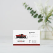 Professionele Dump Truck Hauling Company QR-code Visitekaartje (Staand voorkant)