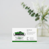 Professionele Dump Truck Hauling Company QR-code Visitekaartje (Staand voorkant)
