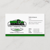 Professionele Dump Truck Hauling Company QR-code Visitekaartje (Voorkant)