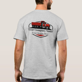 Professionele Dump Truck Hauling Company T-shirt