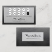 Professionele eenvoudige Black Punch Loyalty-belon Klantenkaartje (Voorkant / Achterkant)