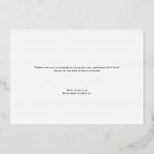 Professionele Eenvoudige Blauw Goud Custom logo Folie Feestdagenkaart (Achterkant)