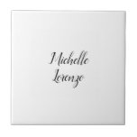 Professionele eenvoudige eenvoudige Jouw naam Tegeltje<br><div class="desc">Een eenvoudige,  minimalistische benadering voor mensen die op zoek zijn naar een professioneel ontwerp.</div>