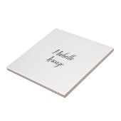 Professionele eenvoudige eenvoudige Jouw naam Tegeltje (Zijkant)