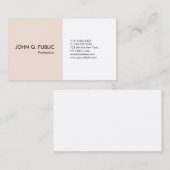 Professionele Eenvoudige Elegante Moderne Premium Visitekaartje (Voorkant / Achterkant)