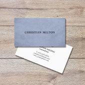 Professionele Eenvoudige Elegante Textuur Lichtbla Visitekaartje