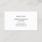 Professionele Eenvoudige Elegante Textuur Lichtbla Visitekaartje (Achterkant)