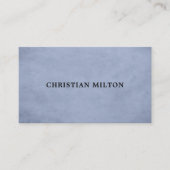 Professionele Eenvoudige Elegante Textuur Lichtbla Visitekaartje (Voorkant)