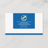 Professionele, eenvoudige, elegante, witte, zakeli visitekaartje (Achterkant)