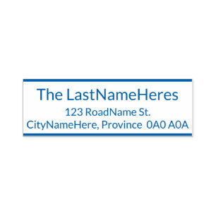 Professionele, eenvoudige en eenvoudige achternaam  zelfinktende stempel