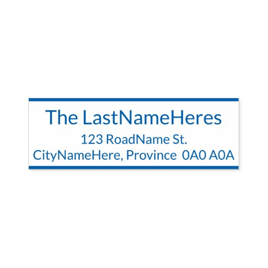 Professionele, eenvoudige en eenvoudige achternaam  zelfinktende stempel (Design)