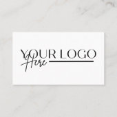 Professionele Eenvoudige Foto Logo Visitekaartje (Achterkant)