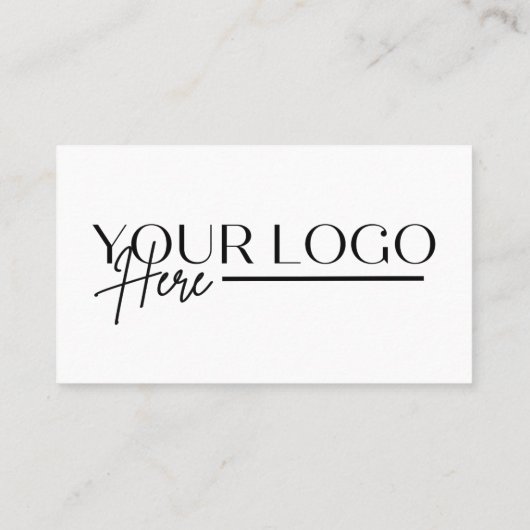 Professionele Eenvoudige Foto Logo Visitekaartje (Achterkant)