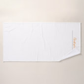 Professionele Eenvoudige Gewone Kalligrafie Naam Badhanddoek (Badhanddoek)