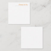 Professionele Eenvoudige Gewone Kalligrafie Naam Notitiekaartje (Voorkant / Achterkant)