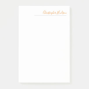 Professionele Eenvoudige Gewone Kalligrafie Naam Post-it® Notes