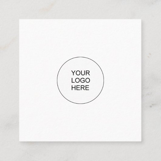 Professionele, eenvoudige Gold-Sjabloon - Moderne Vierkante Visitekaartje (Achterkant)