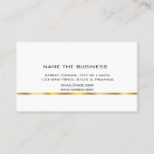 Professionele Eenvoudige Gouden Wettelijk van de Visitekaartje (Achterkant)